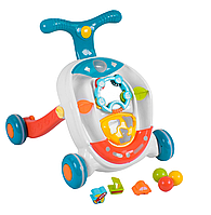 Каталка ходунки для дітей Huanger Білий з блакитним