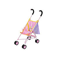 Коляска для куклы и пупса Baby Born - Чудесная прогулка S2 с металлическим каркасом, розовая