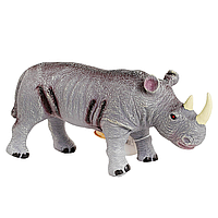 Детская игрушка резиновый носорог Серый