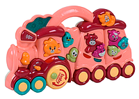 Дитяча іграшка піаніно Поїзд Рожевий
