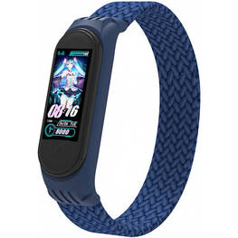 Ремінець для фітнес-браслета Armorstandart Braided Solo Loop для Xiaomi Mi Band 4/5/6 Blue size L (ARM58758)