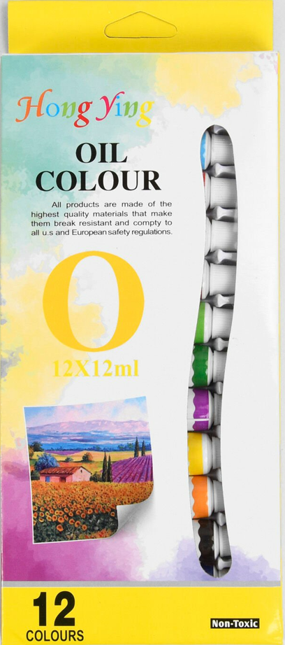Набор масляных красок в тюбике 12 цветов х 12 мл - фото 1 - id-p1878681699