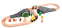 Детская деревянная игра Железная дорога Train Trac - Forest Set