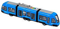 Инерционный Трамвай на батарейках Синий