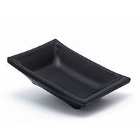 Соусник меламін прямокутний 40мл чорний (87×63×21мм) "One Chef"