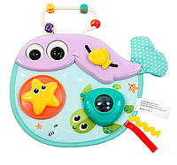 Брязкальце Кит "Hola" тріскачка, шелестючий елемент, пальчиковий лабіринт