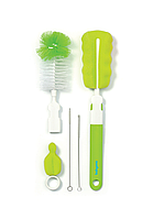 Набор ершиков для мытья детских бутылочек со сменной ручкой "BabyOno" Зеленый