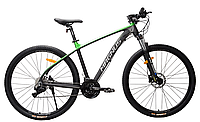 Спортивный велосипед для взрослых на рост 165-180 см 29 дюйма Corso Magnus Черный с зеленым