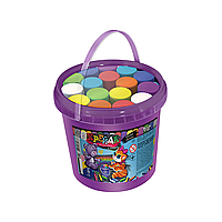 Большие цветные мелки для рисования на асфальте в ведре В ассортименте