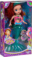 Кукла русалка Принцесса София 32 см Рыжая