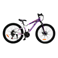 Велосипед спортивный для девочки 9-14 лет 26 дюймов Corso Riddlle Фиолетовый