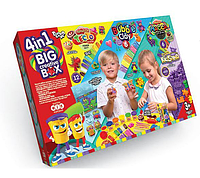 Великий набір для творчості "Big creative box" 4 в 1 Danko Toys Пісок, пластилін, тісто, маса для ліплення