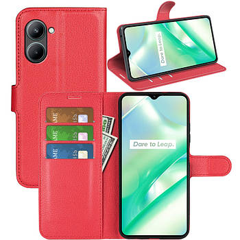 Чохол-книжка Litchie Wallet для Realme C33 Red