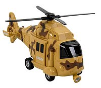 Военный вертолет с лебедкой и эффектами Коричневый