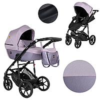 Детская коляска для младенца 2 в 1 Expander VIVA от 0 до 5 лет с прогулочным блоком и люлькой Розовы