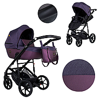Дитяча коляска для немовлят 2в1 Expander VIVA 0 - 5 років з прогульним блоком і люллю Фіолетовий