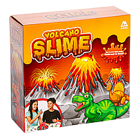 Набор для изготовления слаймов Volcano slime с динозаврами