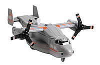 Транспортний військовий літак зі світловими і звуковими ефектами Сірий
