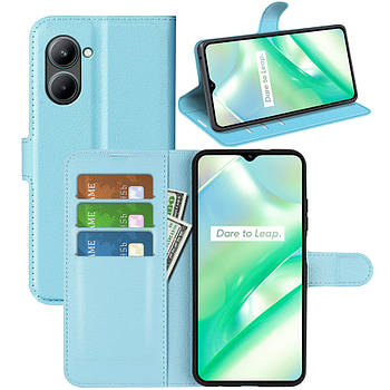 Чохол-книжка Litchie Wallet для Realme C33 Light Blue