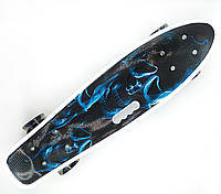 Пені борд з ручкою і світяться колесами Best Board Дим