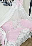 Набір у ліжечко для новонароджених 9 елементів, чибрики на змійці, фото 4