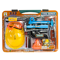 Набор детских инструментов для мальчика 22 предмета с дрелью и каской