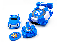 Игрушка Лига Вотчкар (машинка Блювил и Джин) + запускалка Watch Car синий
