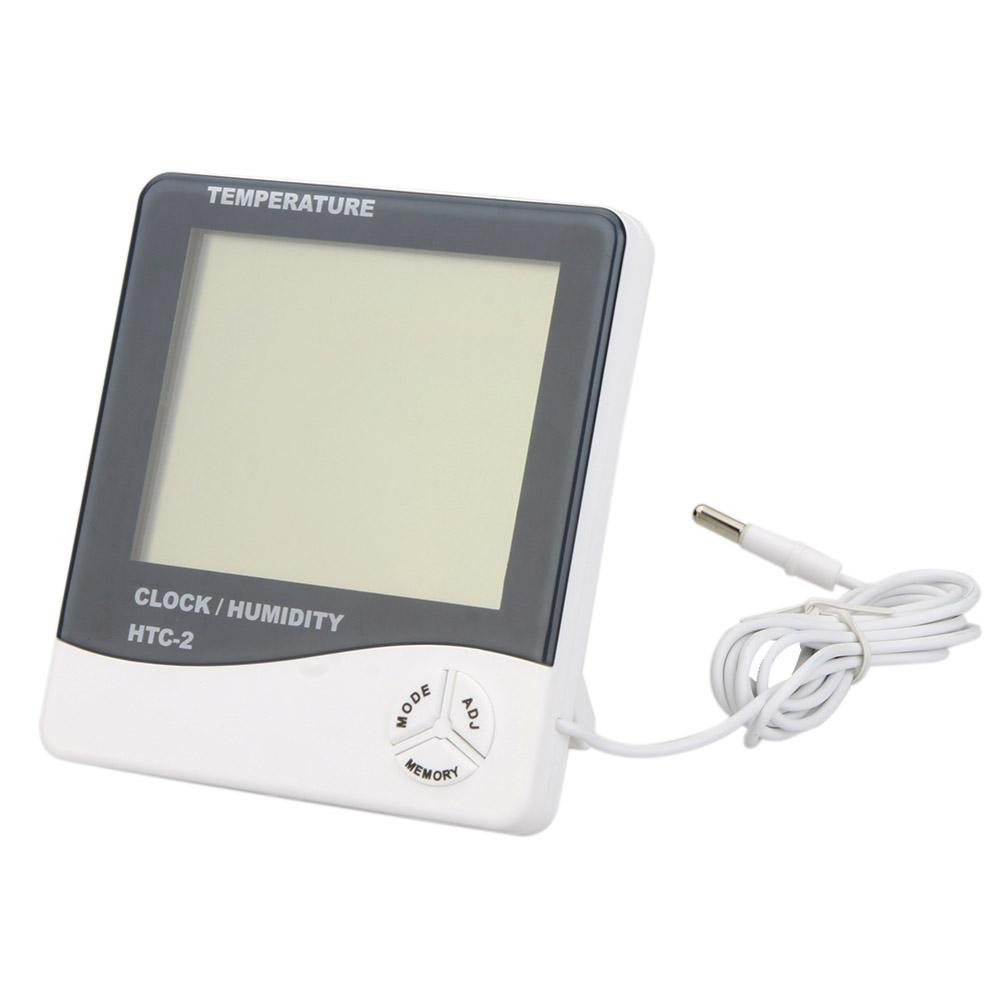Цифровий термометр годинник гігрометр з датчиком MHZ HTC-2