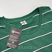 58,60. Зелена чоловіча футболка 100% бавовна, Узбекистан, великі розміри, фото 3