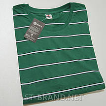 58,60. Зелена чоловіча футболка 100% бавовна, Узбекистан, великі розміри, фото 2