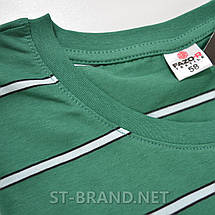 58,60. Зелена чоловіча футболка 100% бавовна, Узбекистан, великі розміри, фото 2