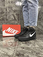 Nike Air Force TM WINTER (All Black) / Зимние кроссовки .Хит!