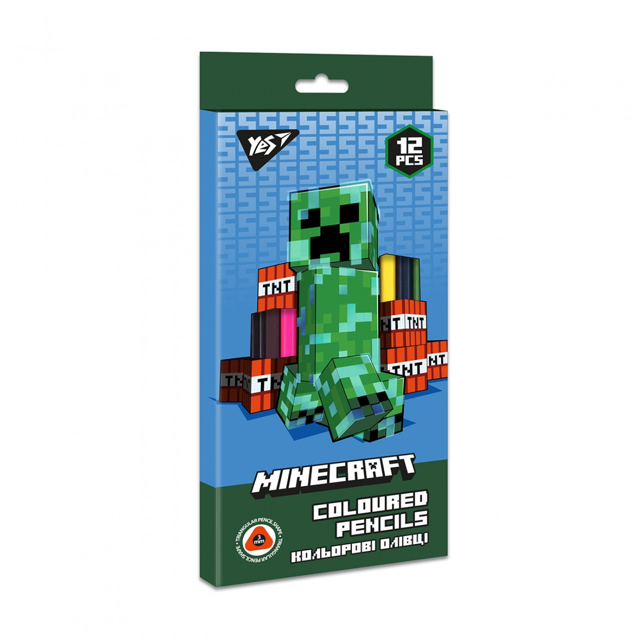 Олівці Yes Minecraft 12 кол., фото 1