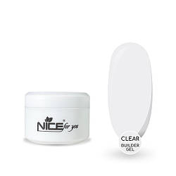 Гель для нарощування Builder gel Nice for you Clear Прозорий 15 г