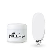 Гель для наращивания Builder gel Nice for you Clear Прозрачный 30 г