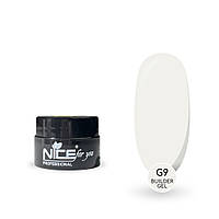 Гель для наращивания Builder gel Nice for you G-9 Ice milk Молочный 5 г