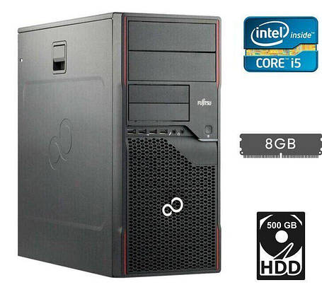 Системний блок Fujitsu/Core i5-2500 4 ядра 3 3.GHz/ 8 GB DDR3/500 GB HDD/Intel HD Graphics 2000/280W, фото 1