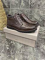 Зимові туфлі/ черевики Paolo Conte BROWN (шкіра, натуральне хутро)