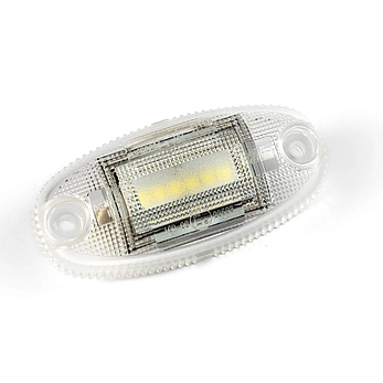 Ліхтар габаритний передній Fristom білого кольору з дротом FT-068 B LED, фото 1
