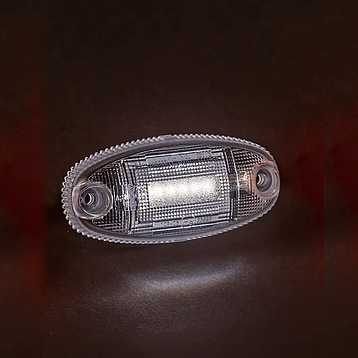 Ліхтар габаритний передній Fristom білого кольору з дротом FT-068 B LED, фото 3