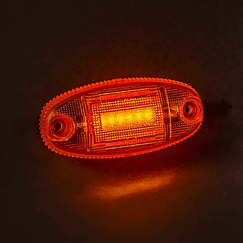 Ліхтар габаритний боковий Fristom жовтого кольору з дротом FT-068 Z LED DARK, фото 3