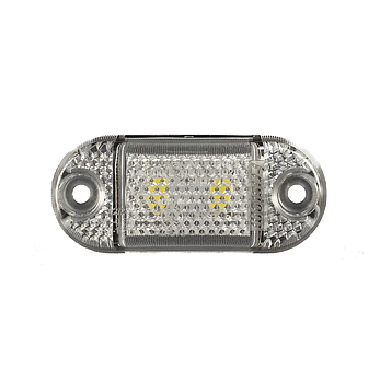 Ліхтар передній габаритний Fristom білого кольору з дротом FT-062 B LED, фото 1