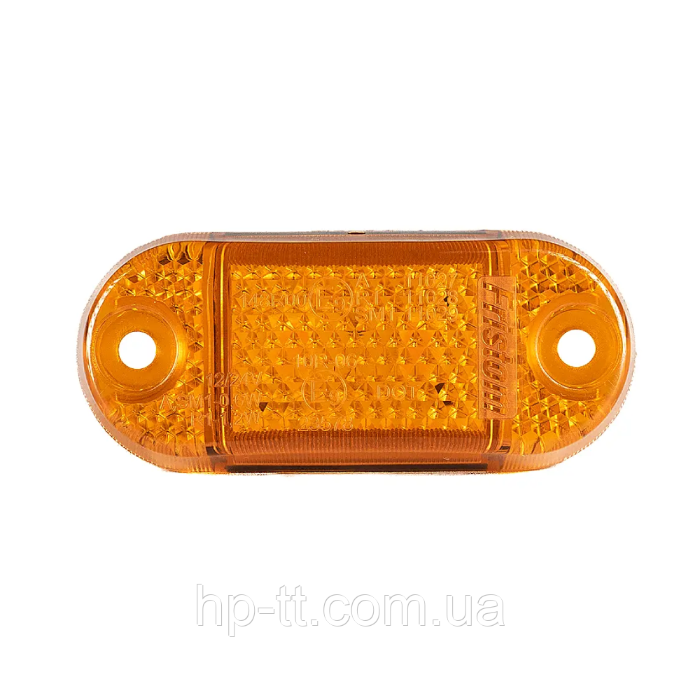 Ліхтар габаритний бічний Fristom жовтого кольору з кабелем FT-062 Z LED