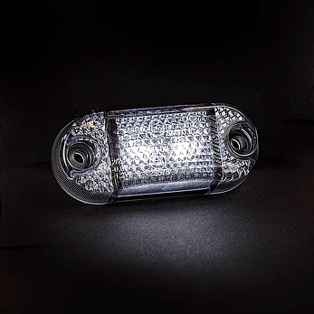 Ліхтар передній габаритний Fristom білого кольору з дротом FT-062 B LED DARK, фото 3