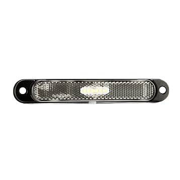 Ліхтар передній габаритний Fristom білого кольору з дротом FT-065 B LED, фото 1