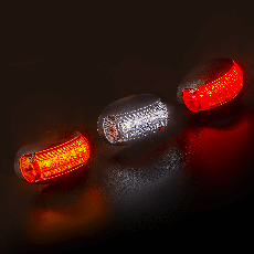 Ліхтар габаритний Fristom білий з дротом 0,15м FT-067 B LED, фото 4