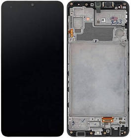 Дисплей Samsung Galaxy M32 SM-M325 OR 100% (Service Pack) with frame Black