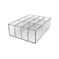 Короб 12 клітинок EKOSTAR для гумок і точилок