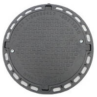 Люк садовий до 1.5 тонни із замком, Чорний (790мм)