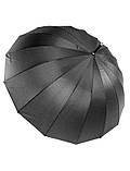 Парасолька-тростина Eso Fecske SW1669 чоловіча напівавтомат, 16 спиць Чорний, фото 10